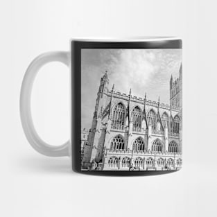 Monochrome Bath Abbey Mug